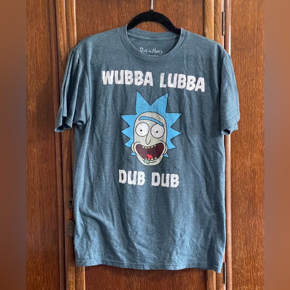 Rick and Morty men’s T-shirt Size M wubba lubba dub dub - Picture 2 of 3